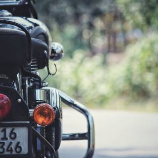 Black Royal Enfield wallpaper