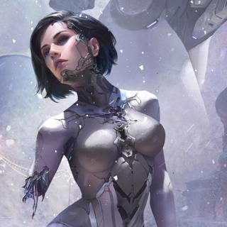 Robot women wallpaper