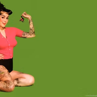 Pin-up girl girls wallpaper
