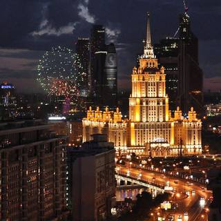 Russia Moscow cityscape wallpaper