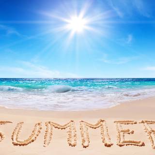 Summer time beach wallpaper