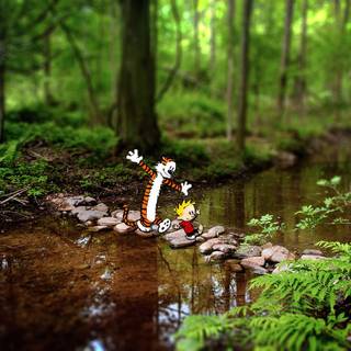 Calvin and Hobbes summer wallpaper