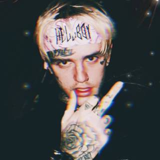Lil Peep pink wallpaper