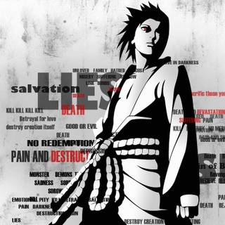 Sasuke black desktop HD wallpaper