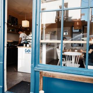 Aesthetic cafe wallpaper