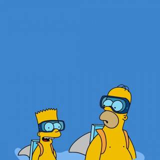 Simpsons computer size wallpaper