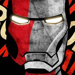 Iron Man mask wallpaper