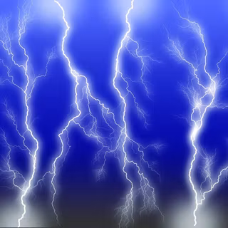 Blue lightning wallpaper