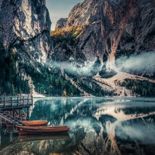 Dolomite mountains wallpaper