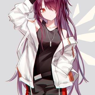 Anime girl cute with boy wallpaper