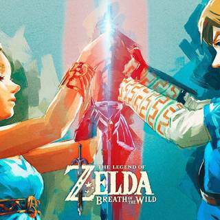 Zelda Breath of The Wild Master Sword desktop wallpaper