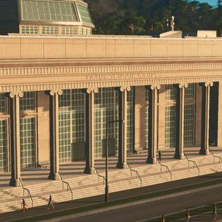 Sunset over a city aesthetic Ps4 wallpaper