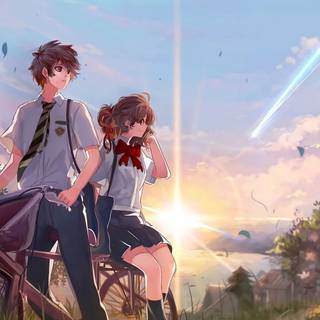 Taki Tachibana anime wallpaper