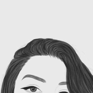 Aesthetic girl black wallpaper