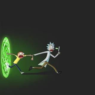 Rick and Morty portal wallpaper