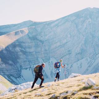 Summer hiking wallpaper