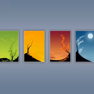 Spring fall summer winter wallpaper