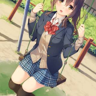 Anime girls single wallpaper