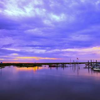 Space cloud reflection wallpaper