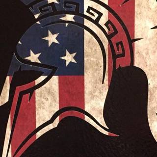 Spartan American Flag phone wallpaper
