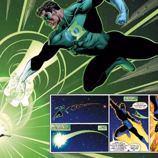 Green Lantern flying wallpaper