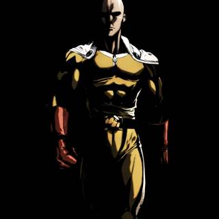 Anime Saitama and Goku wallpaper