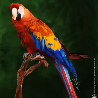 Macaw colourful HD wallpaper