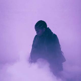 Faceless girl aesthetic light color wallpaper