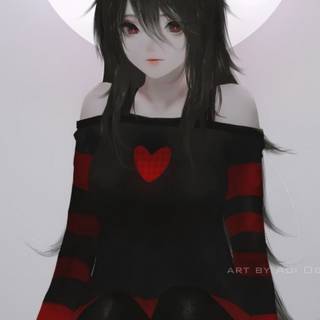 Black anime girl wallpaper