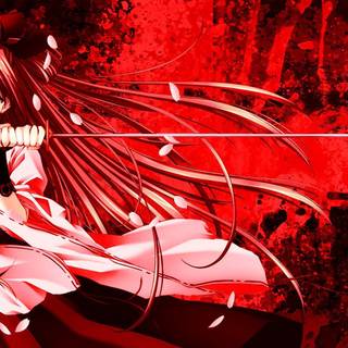 Anime black and red wallpaper