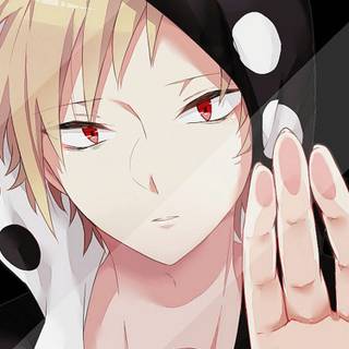 Glass with anime wallpaper