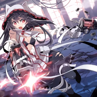 Cute anime red eyed girls wallpaper