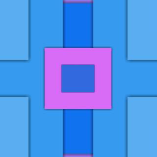 Pink blue shapes abstract HD wallpaper