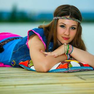 Women hippie wallpaper