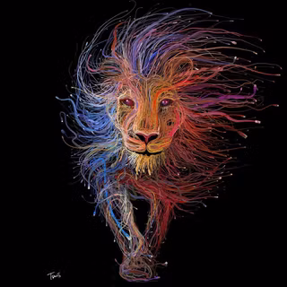 Animal art wallpaper