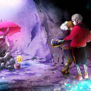 Underfell Sans computer wallpaper