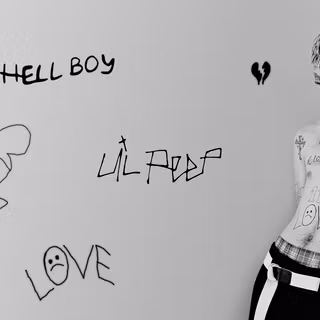 Lil Peep Awful Things desktop wallpaper