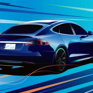 Tesla car wallpaper