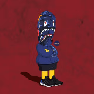 Red Supreme Simpsons desktop wallpaper