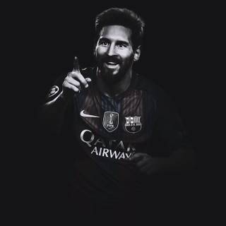 Messi black wallpaper