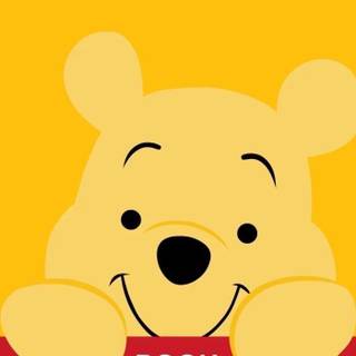 Aesthetic yellow Winnie The Pooh wallpaper