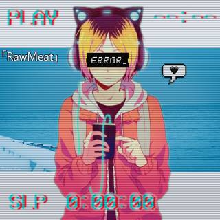 Supreme glitch anime wallpaper