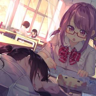 Anime student HD wallpaper
