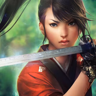 Beautiful women samurai wallpaper