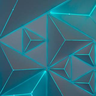 Neon triangle wallpaper