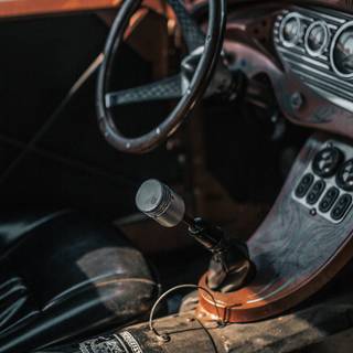 Muscle car engine iPhone wallpaper