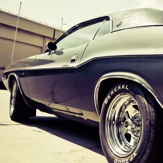 Muscle car engine iPhone wallpaper