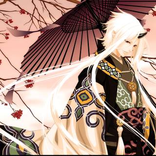 Long hair anime guy wallpaper