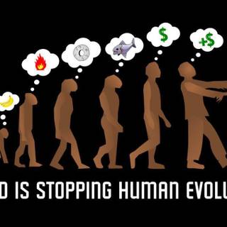Human evolution wallpaper