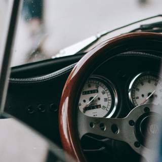 Vintage steering HD wallpaper